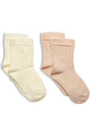 Minymo Ankle Sock - Rib Pink