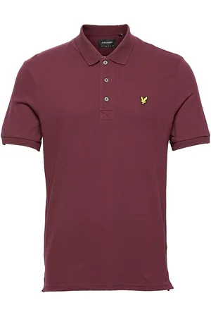 Lyle & Scott Plain Polo Shirt Purple