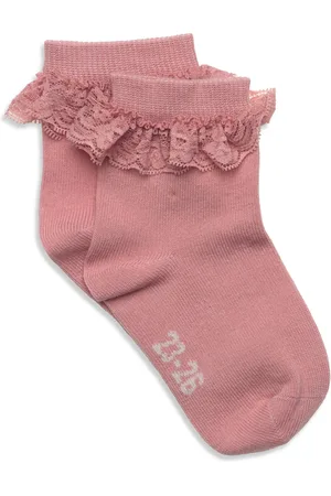 Minymo Ankle Sock W. Lace Pink