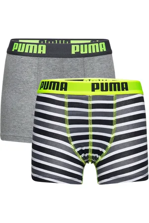 PUMA Boys Basic Boxer Printed Strip Patterned