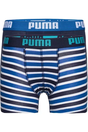 PUMA Boys Basic Boxer Printed Strip Blue