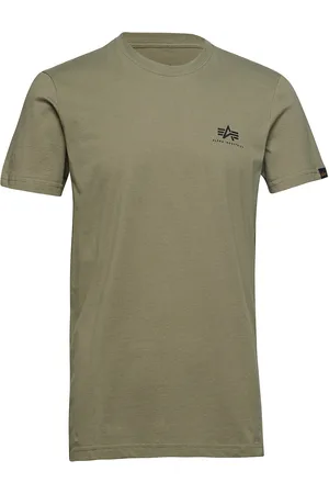 Alpha Industries Basic T Small Logo Green