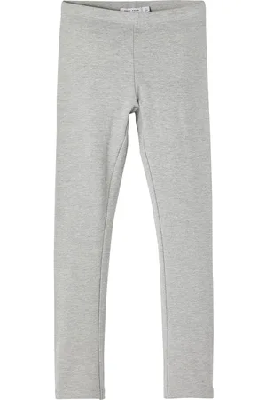 NAME IT Nkfdavina Solid Swe Legging Bru N Noos Grey