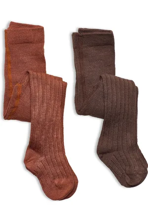 Minymo Stocking - Rib Brown