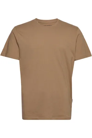 SELECTED Slhaspen Ss O-Neck Tee Noos Brown