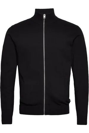 JACK & JONES Jjeemil Knit Turtle Zip Cardigan Noos Jack & J S Black
