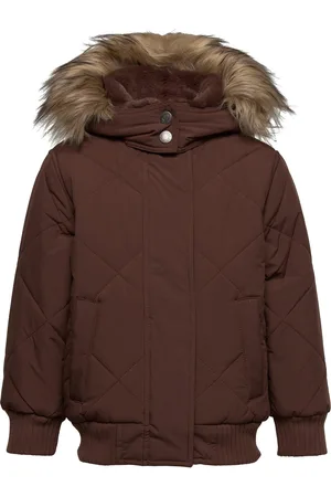 Abercrombie & Fitch Kids Girls Outerwear Brown