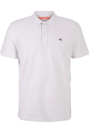TOM TAILOR Basic Polo With Contrast White