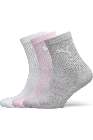 PUMA Kids Crew Sock 3P Pink