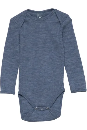 Smallstuff Body Ls, Off. White Drop Needle, Merino Wool Blue