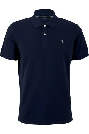TOM TAILOR Basic Polo With Contrast Navy