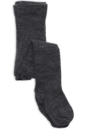 Smallstuff Wool Tights, Aubergine Black