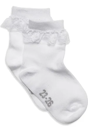 Minymo Ankle Sock W. Lace White