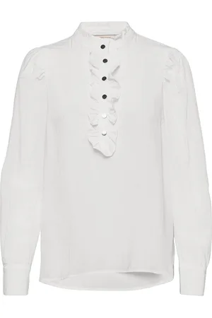 Freequent Shirt From Freequent In A Light Material With A Striped Pattern. The Shirt Has A White