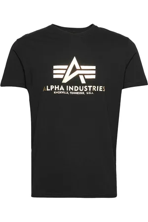 Alpha Industries Basic T-Shirt Foil Print Black