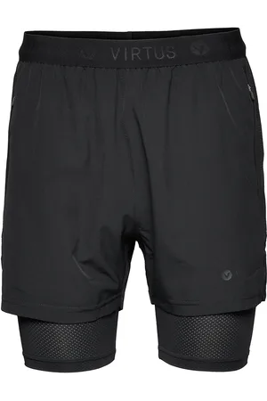 Virtus Dylan M 2-In-1 Stretch Shorts Black