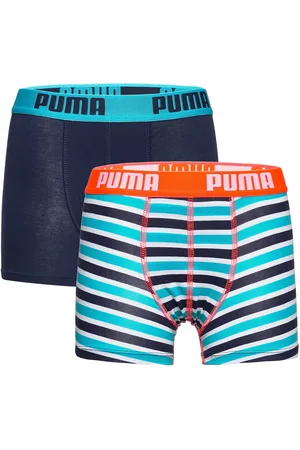 PUMA Boys Basic Boxer Printed Strip Patterned