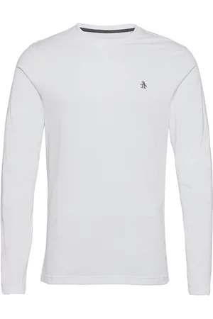 Original Penguin Small Logo Long Sleeve T-Shirt White