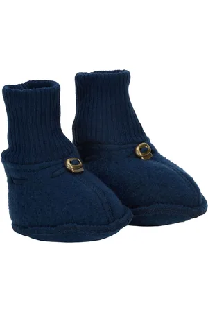 Mikk-Line Wool Footies Blue