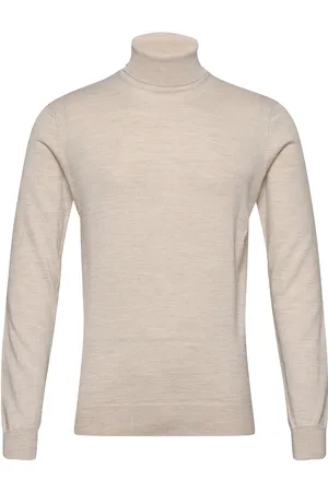 Casual Friday Cfkonrad Merino Roll Neck Knit Cream