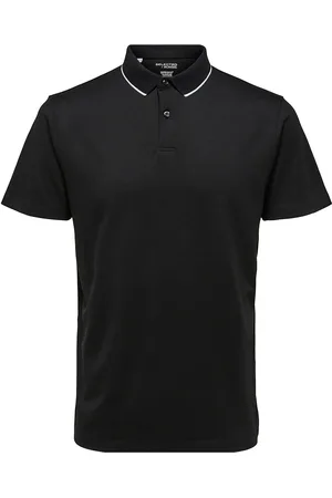 SELECTED Slhleroy Ss Polo Noos Black