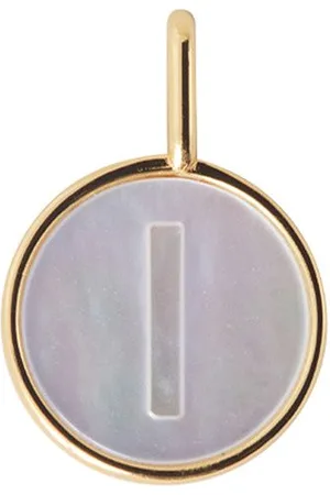 Design Letters Pearl Charm Gold A-Z Gold