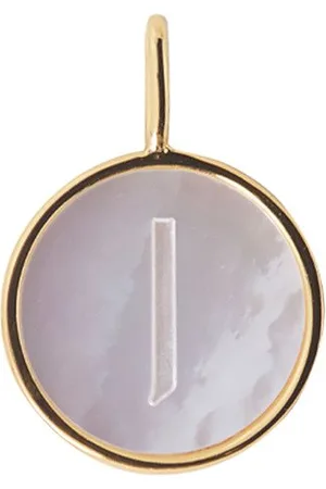 Design Letters Pearl Charm Gold A-Z Gold