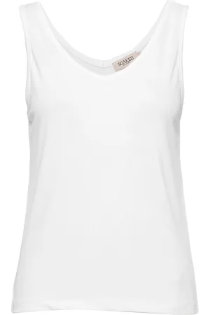 Soaked in Luxury Slcolumbine Tank Top White