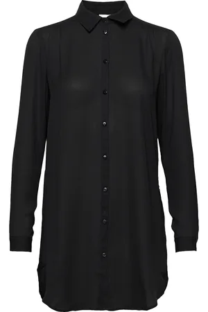 VILA Vilucy Button L/S Tunic - Noos Black
