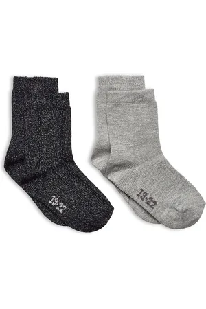Minymo Ankle Sock W. Lurex Grey