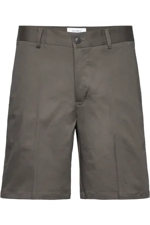 Les Deux Como Reg Cotton-Linen Shorts Grey