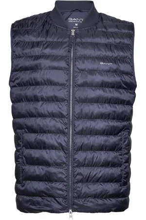 GANT Light Padded Bomber Vest Navy