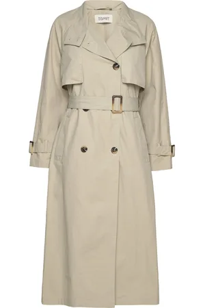 ESPRIT Trench Coat With Belt Beige