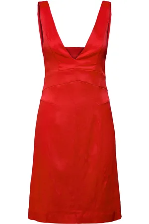 Ivy & Oak Long Mini Length Strap Dress Red