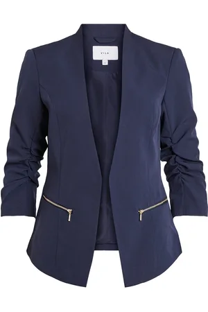 VILA Vijoy 3/4 Blazer - Noos Navy