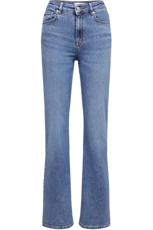 SELECTED Slft Hw Mid Blue Bootcut Jeans W Noos Blue