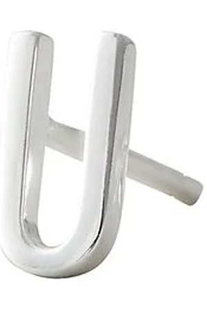 Design Letters Earring Studs Archetypes, Silver, A-Z Silver