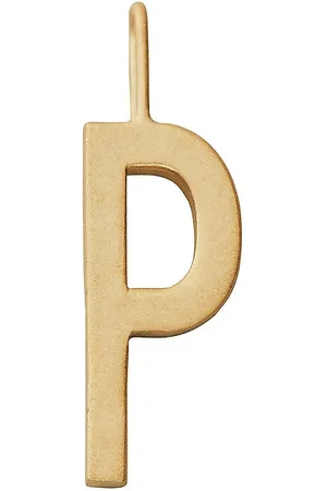 Design Letters 16Mm Matt 18K Gold Plated Silver A-Z Gold