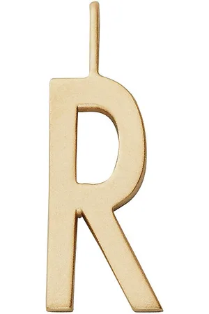 Design Letters 16Mm Matt 18K Gold Plated Silver A-Z Gold