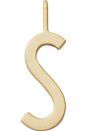 Design Letters 16Mm Matt 18K Gold Plated Silver A-Z Gold