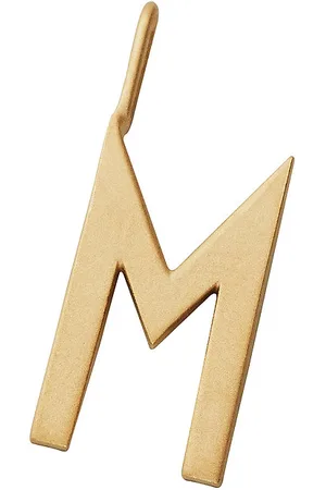 Design Letters 16Mm Matt 18K Gold Plated Silver A-Z Gold