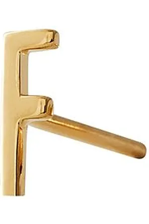 Design Letters Earring Studs Archetypes, Gold, A-Z Gold