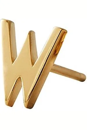 Design Letters Earring Studs Archetypes, Gold, A-Z Gold