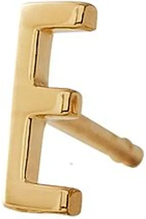 Design Letters Earring Studs Archetypes, Gold, A-Z Gold