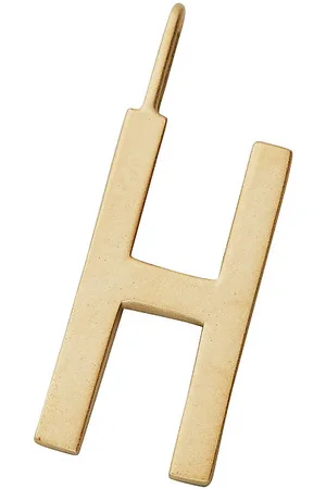 Design Letters 16Mm Matt 18K Gold Plated Silver A-Z Gold