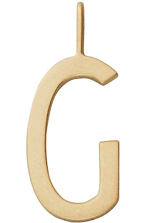 Design Letters 16Mm Matt 18K Gold Plated Silver A-Z Gold