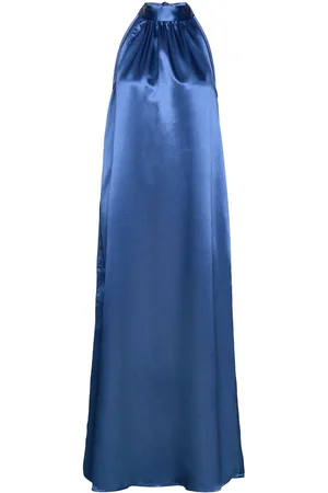 VILA Visittas Halterneck Maxi Dress - Noos Blue
