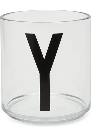 Design Letters Kids Personal Drinking Glass A-Z White