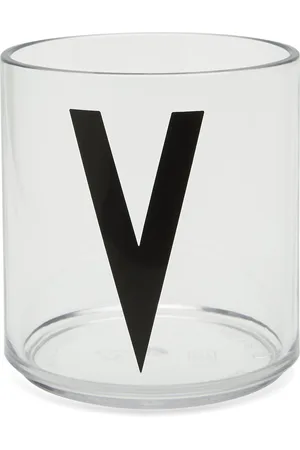 Design Letters Kids Personal Drinking Glass A-Z White