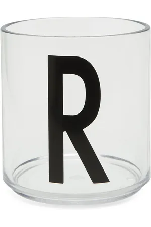 Design Letters Kids Personal Drinking Glass A-Z White